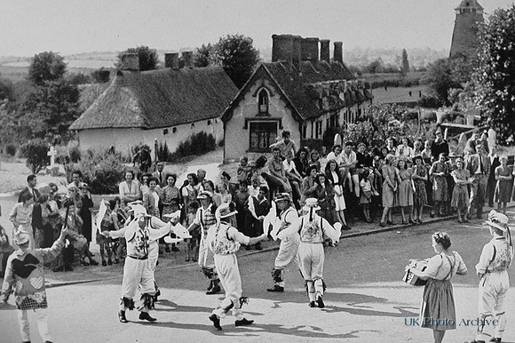 Morris Dancers At Thaxted Essex 1940s