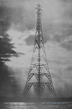 New Electricity Pylon Dagenham Essex 1930s