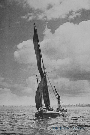 The Barge Resolute Tacking On The Stour Estuary 1940s