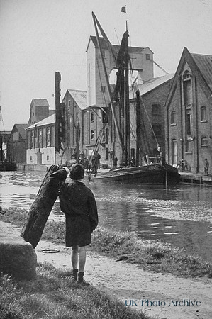Barges And Warehouses On The Colne Essex 1940s