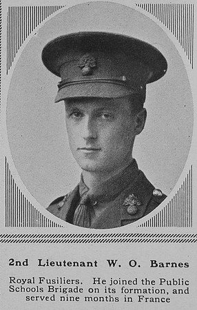 Barnes W O 2nd Lt 10th Royal Fusiliers The Sphere 14th Apr 1917