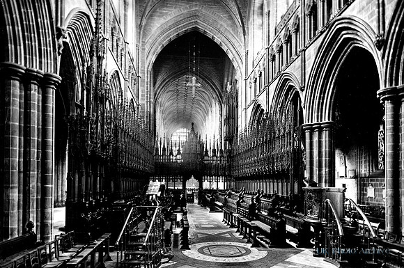 Interior Chester Cathedral 1891