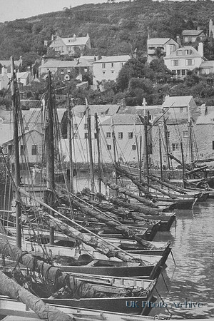 Harbour And Fishing Fleet Polperro 1930s