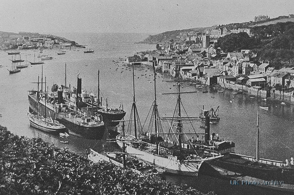 A General View Of Fowey And Its Harbour 1920s