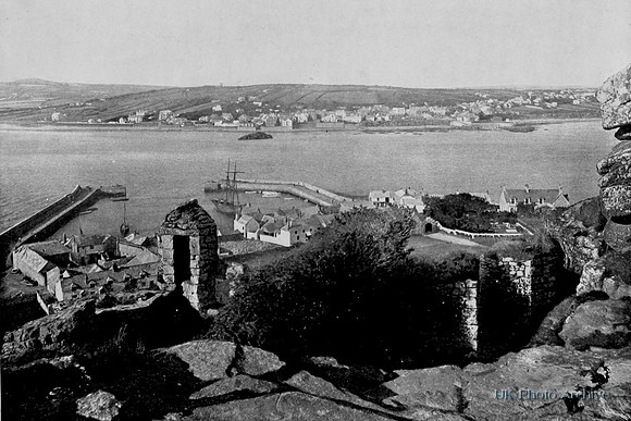 General View Of The Harbour Marazion 1890s