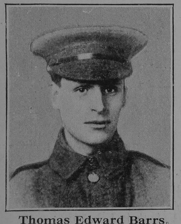 Barrs T E Pte  9th Kings Own Yorkshire Light Infantry