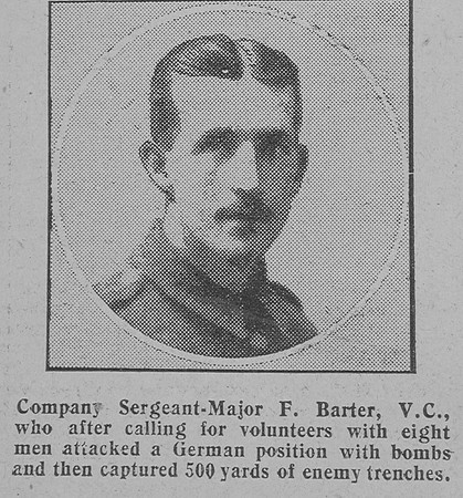 Barter F CSM VC 1st Royal Welsh Fusiliers The Graphic 1st July 1915