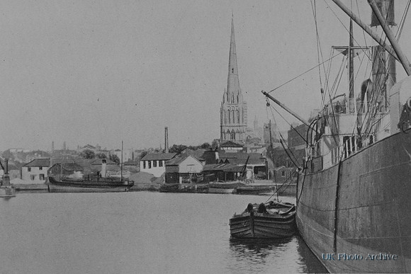 St Mary Redcliffe From The Docks Bristol 1920s