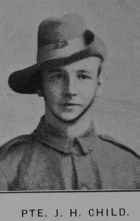 Child J H Pte 524 23rd Australian Infantry