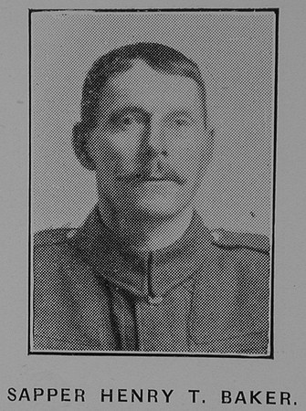Baker H T Sapper 178460 Inland Waterways and Docks Royal Engineers