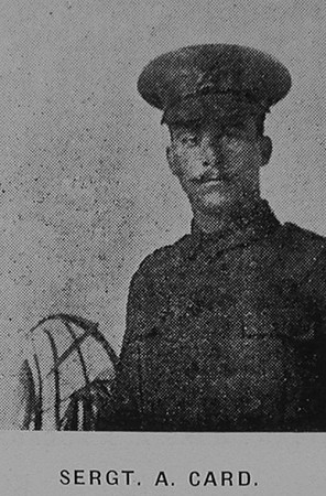 Card A Sergt A-203116 1st Kings Royal Rifle Corps