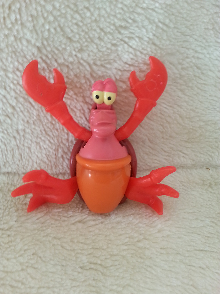 McDonald's Toy Sebastian The Crab From The Little Mermaid 1997