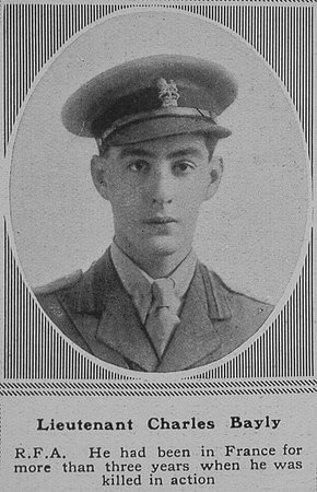 Bayly C Lt Royal Field Artillery The Sphere 22nd June 1918