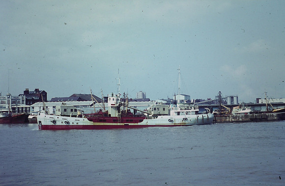 Leaving Lowestoft Harbour 1970