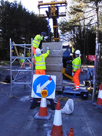 Repairing The Park Gates Ashtead Feb 2016