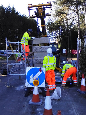 Repairing The Park Gates Ashtead Feb 2016