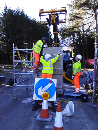 Repairing The Park Gates Ashtead Feb 2016
