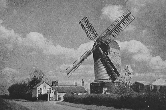 Post Mill Barley Green Stradbroke Suffolk 1930s