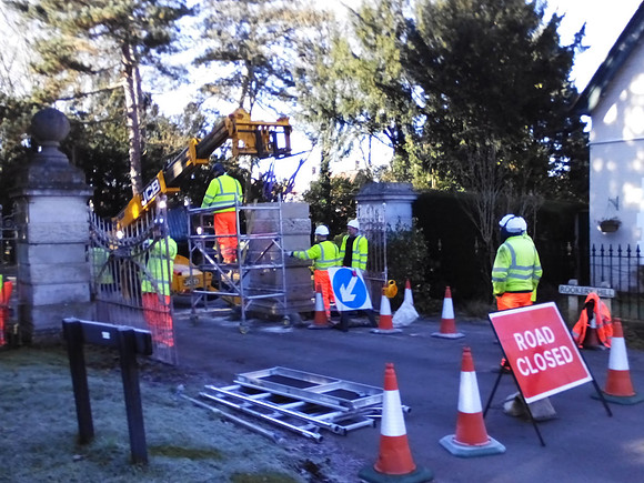 Repairing The Park Gates Ashtead Feb 2016