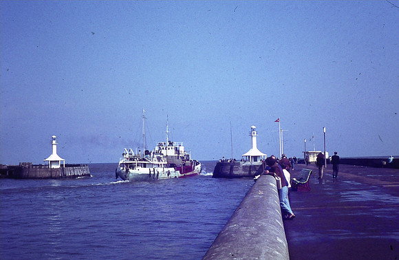 Leaving Lowestoft Harbour 1970