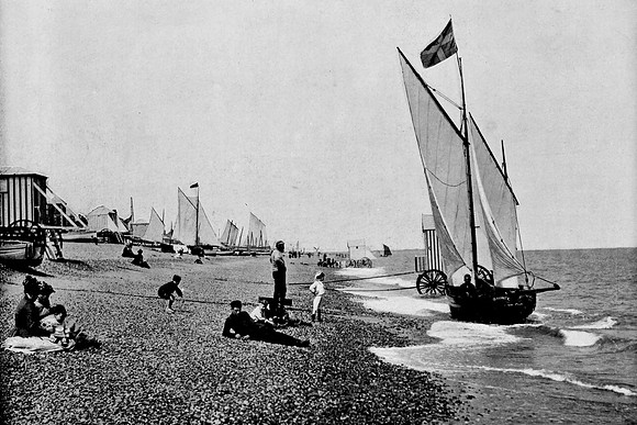 The Beach At Aldeburgh Suffolk 1890s