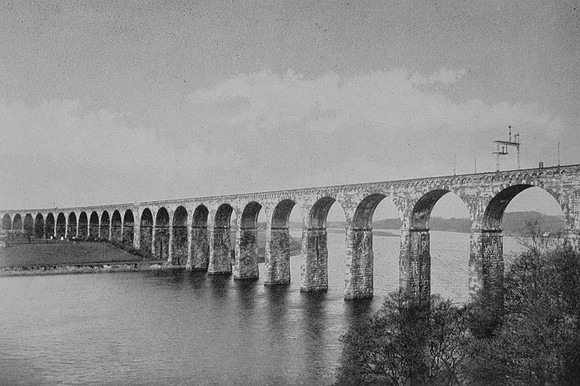 Royal Border Bridge Berwick c.1950