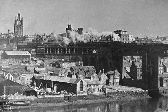 Newcastle From The Heights Of Gateshead 1940s