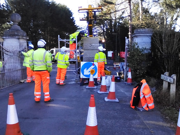 Repairing The Park Gates Ashtead Feb 2016
