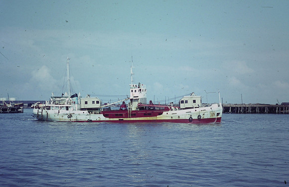 Leaving Lowestoft Harbour 1970