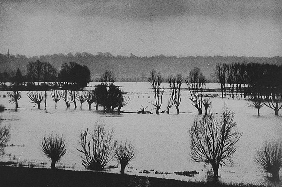Floods At The River Stour Near Flatford 1930s
