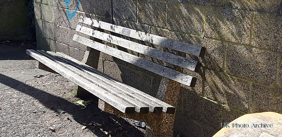 Memorial Bench To Sergt Godfrey Woolven KIA 24th May 1940 Park Hill Carshalton