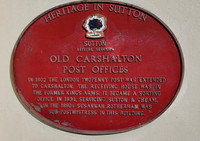 The Plaque At The Old Post Office High Street Carshalton