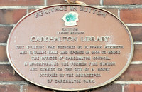 Plaque At The Old Library Carshalton