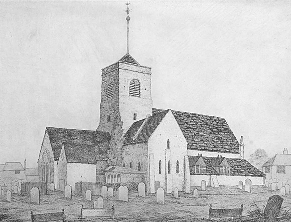 Dorking Church c.1830