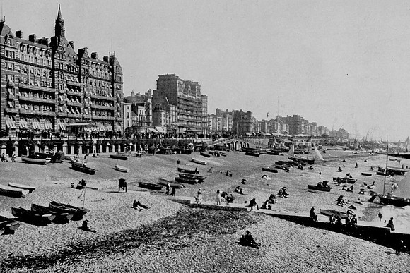 The Hotel Metropole And Beach Brighton 1890s
