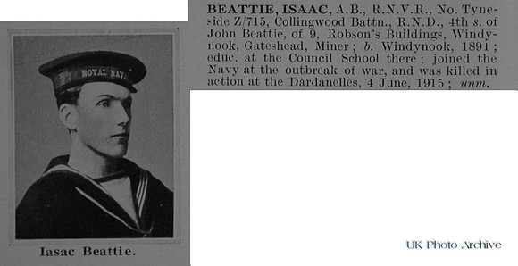 Beattie I AB Z/715 Collingwood Btn RND RNVR Obit
