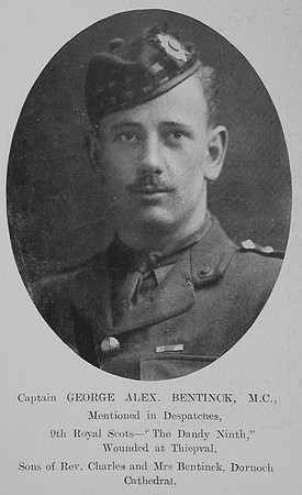 Bentinck G A Captain MC 9th Royal Scots The Sword Of The North Highland Memories Of The Great War-Dugald MacEchern
