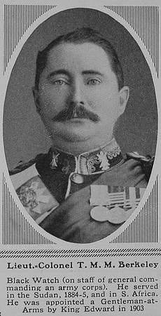 Berkeley T M M Lt Col Black Watch The Sphere 8th July 1916