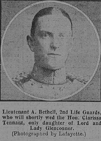 Bethell A Lt 2nd Life Guards The Graphic 14th July 1915