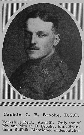 Brooke C B Lt Yorkshire Regiment The Sphere 26th Aug 1916