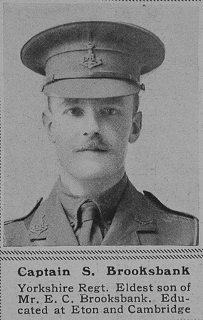Brooksbank S Captain 3rd Yorkshire Regiment The Sphere 8th Feb 1919