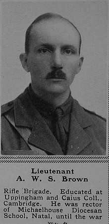 Brown A W S Lt 6th Attd 3rd Rifle Brigade The Sphere 28th Oct 1916