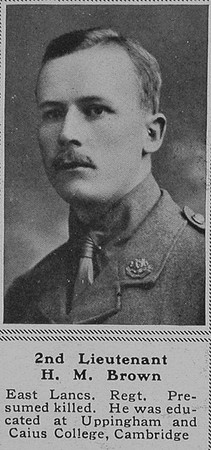 Brown H M 2nd Lt 3rd East Lancs Regiment The Sphere 26th Apr 1919