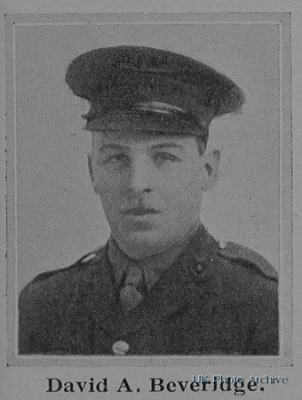 Beveridge D A 2nd Lt Royal Field Artillery
