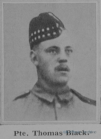 Black T Pte 10674 1st Royal Scots