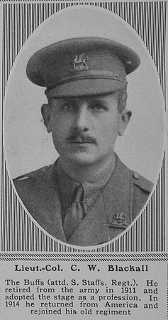 Blackall C W Lt Col 3rd East Kent Regt The Sphere 25th May 1918