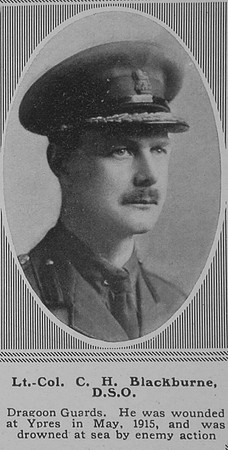 Blackburne C H Lt Col  DSO 5th Dragoon Guards The Sphere 23rd Nov 1918