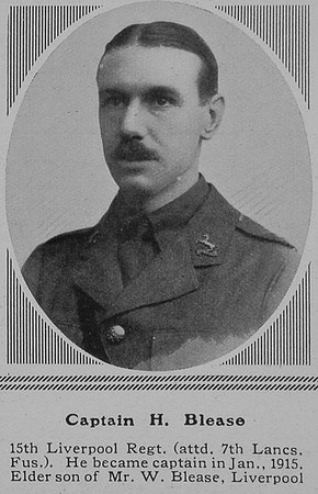 Blease H Captain 15th Kings Liverpool Regiment The Sphere 18th Sep 1915