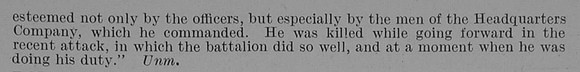Boileau E B W Lt 1st Dorset Regiment Obit Part 2