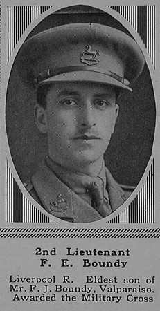 Boundy F E 2nd Lt 17th Kings Liverpool Regiment The Sphere 30th Sep 1916